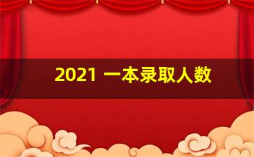 2021 一本录取人数